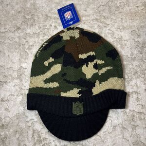 Nfl‎ Shield Logo Reebok Mens Adult Camo Beanie with Bill, NWT